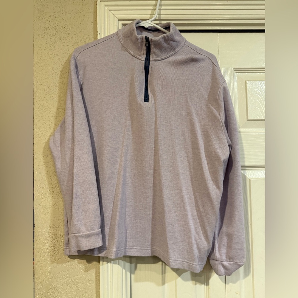 Joseph Abboud Purple Zip Up Sweater